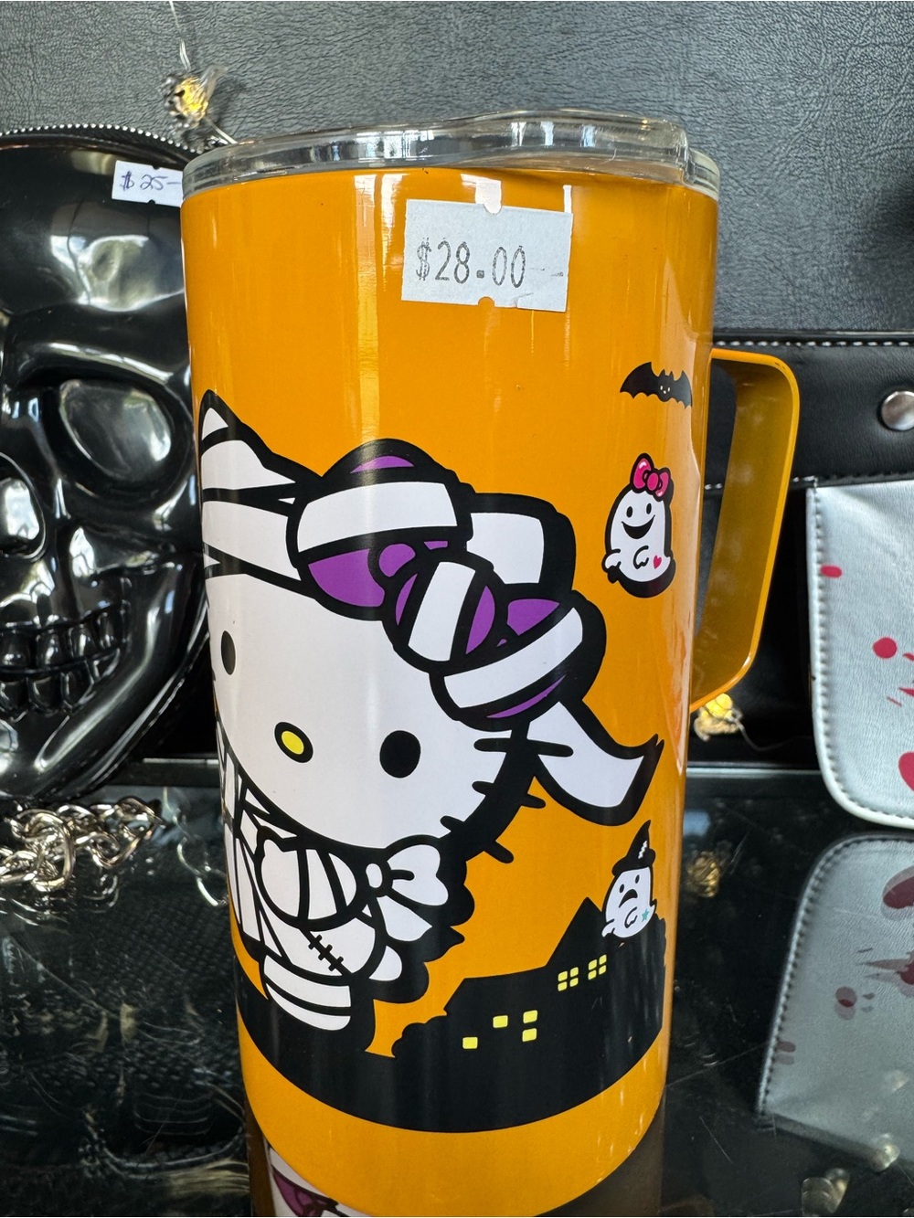 Hello Kitty Halloween Orange Travel Tumbler